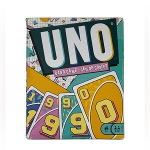 UNO CARD GAME ICONIC SERIES 1990S RETRO MATTEL